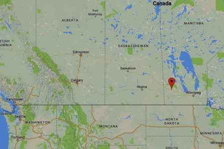 Map Strathclair in Canada